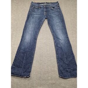 7 For All Mankind Womens Bootcut Jeans Size 29 Medium Wash Blue Denim Stretch